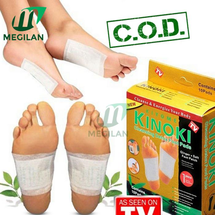 Koyo Kinoki Gold Original - Kinoki Foot Patch  Koyo Detox 1 Box Isi 10 Pads