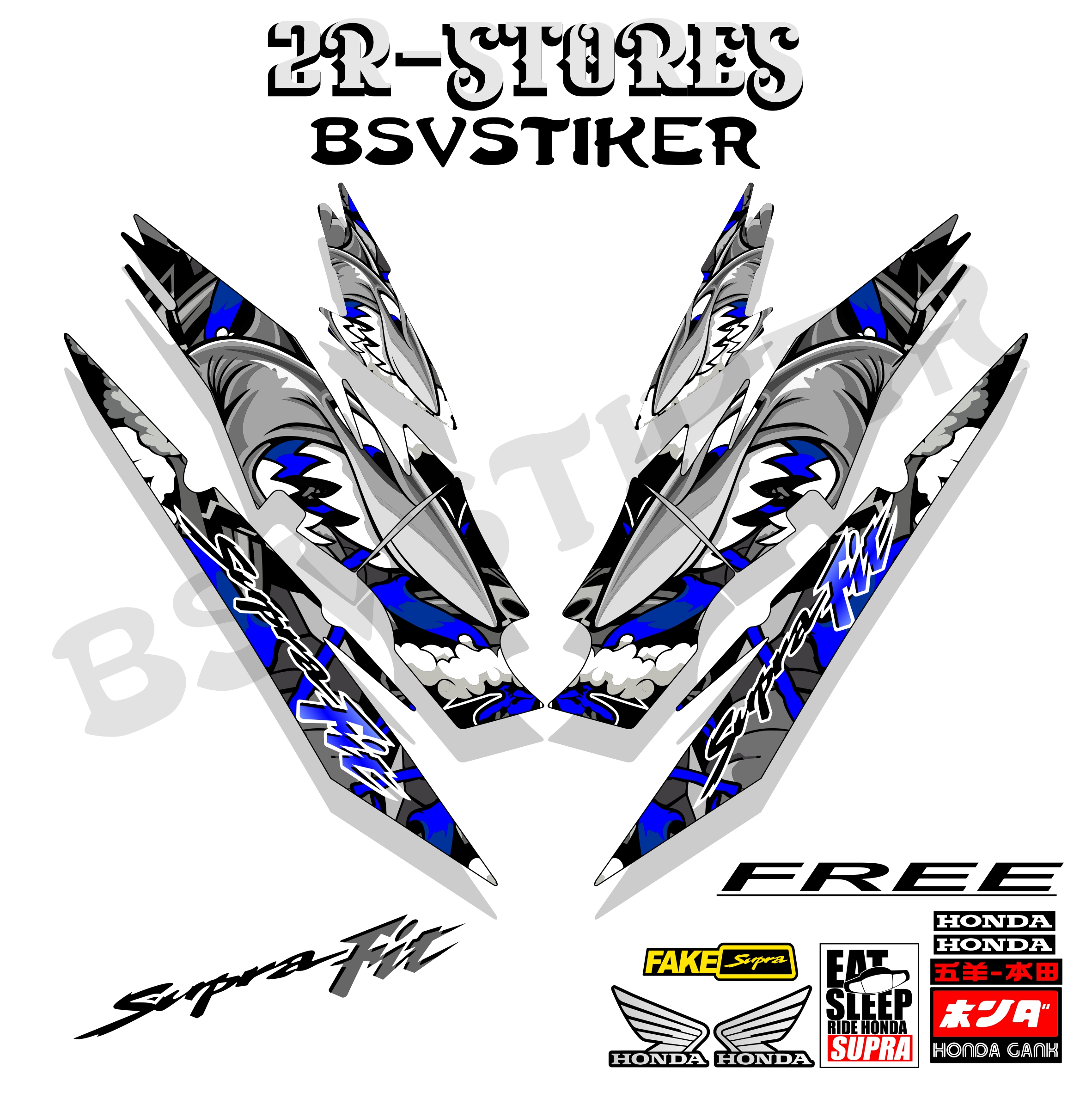 striping supra fit lama sahrk, stiker supra fit old, supra x lama ...