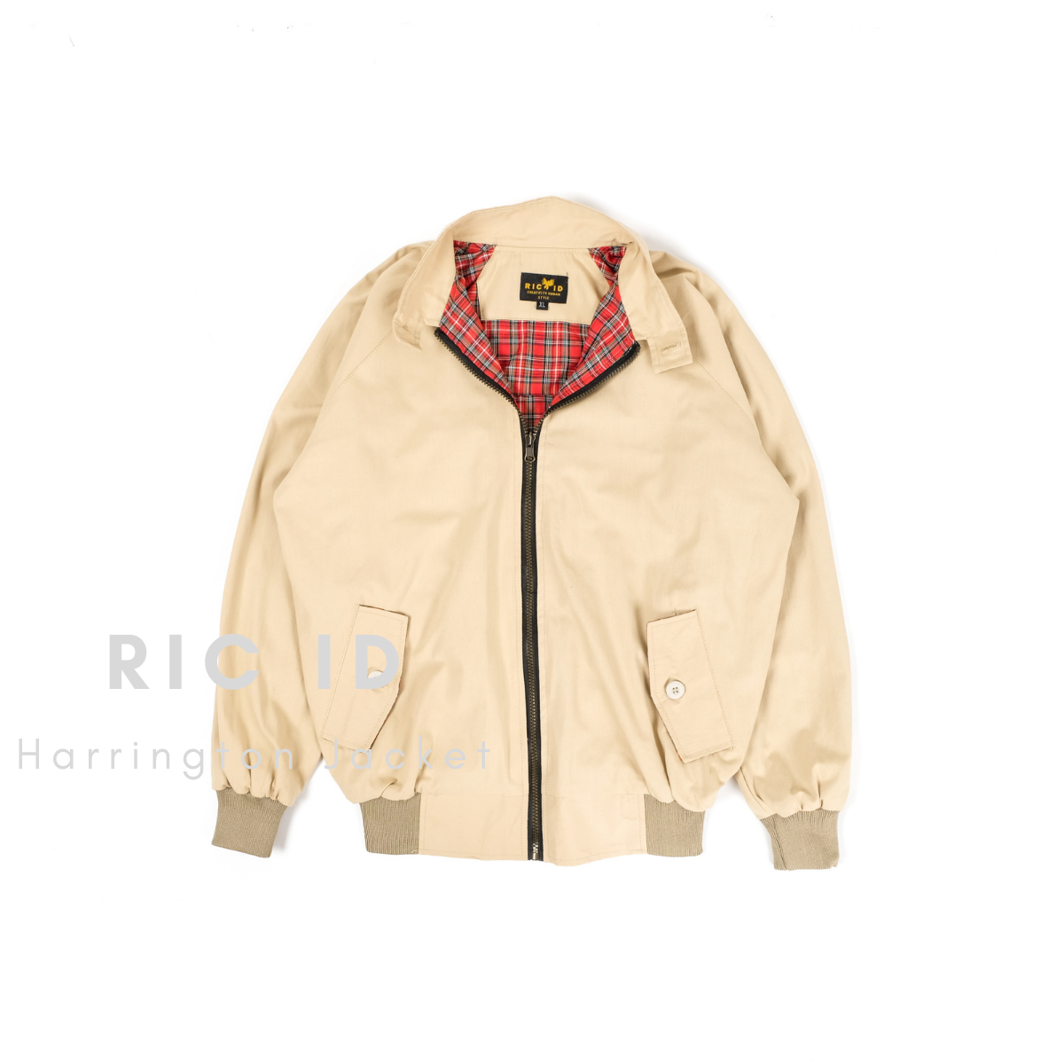 COD] JACKET HARRINGTON CREAM POLOS 