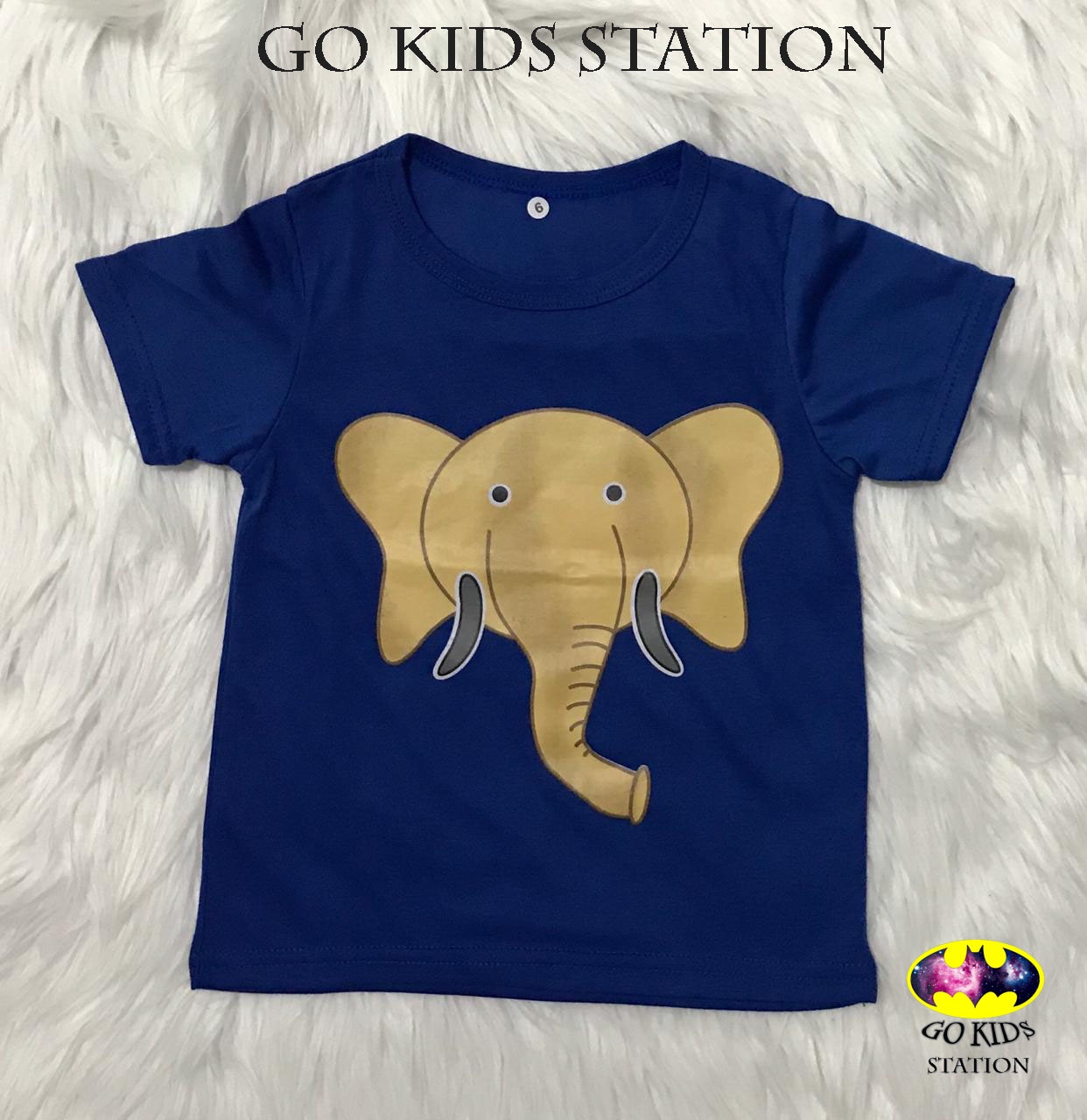Jigeef Kids / Baju Kaos Gambar Gajah 1-6thn / atasan anak-anak / kaos oblong / kualitas bagus