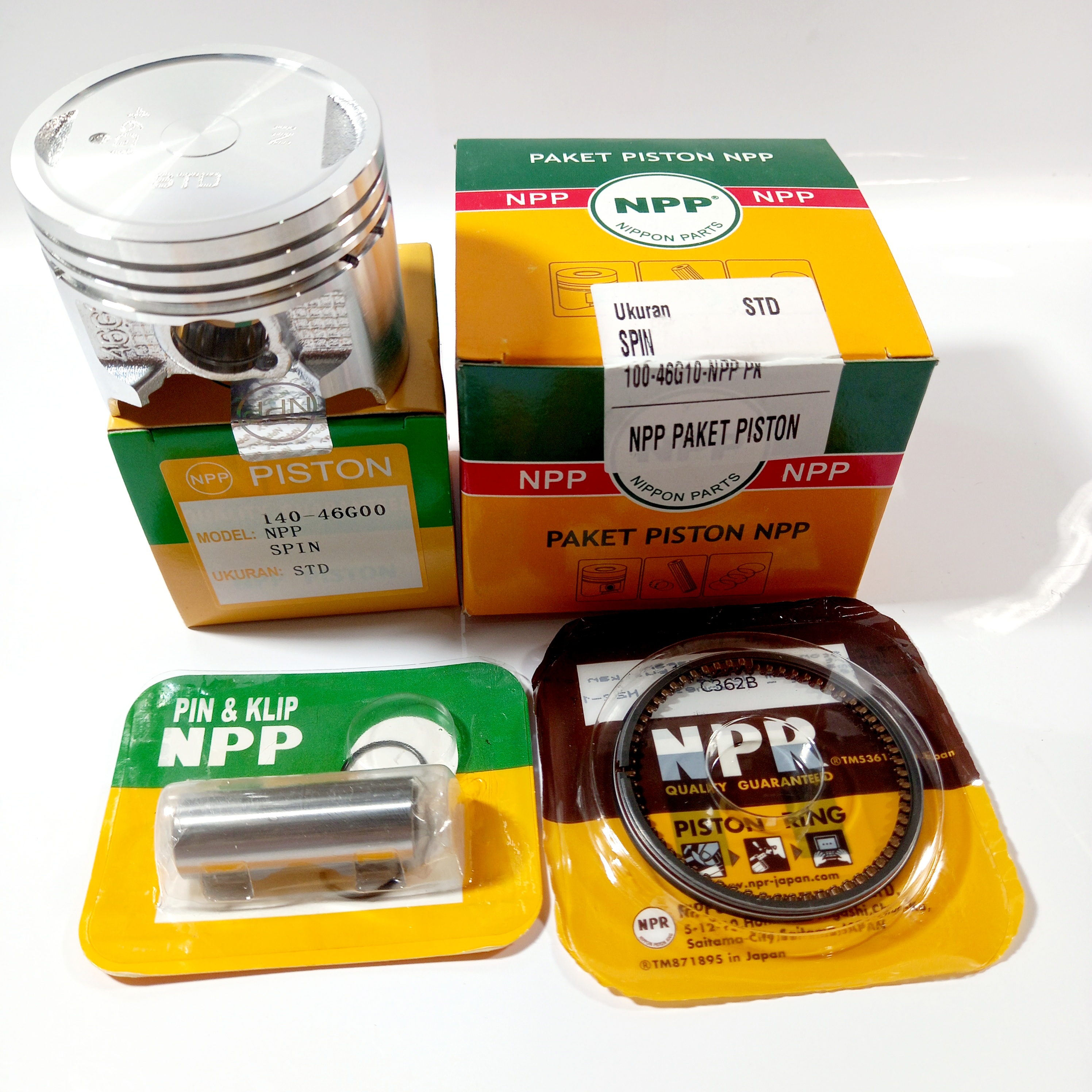 PISTON KIT SPIN NPP OS STD 25 50 75 100 SEHER KIT SPIN 125 NPP Lazada