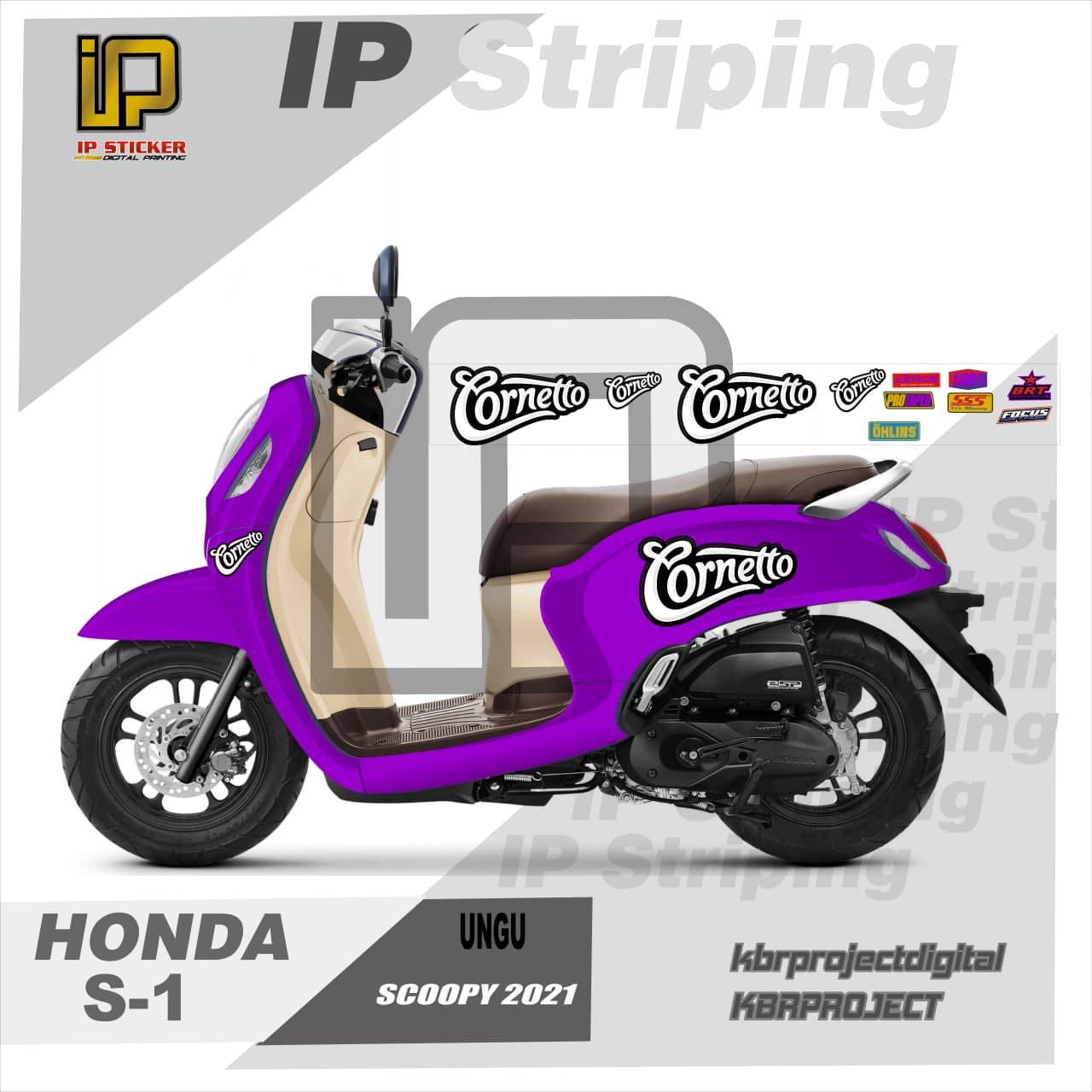 SCOOPY 2021 Striping SCOOPY 2021 Motor HONDA Motor Sticker Variasi Racing IPS 1 Cod Stiker Motor Lazada Indonesia