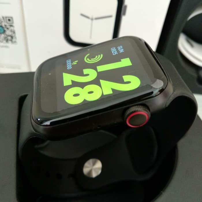 Smartwatch Smart Watch Telepon Fundo Pro Watch 4 Model Apple Watch 4 5 -  Hitam | Lazada Indonesia