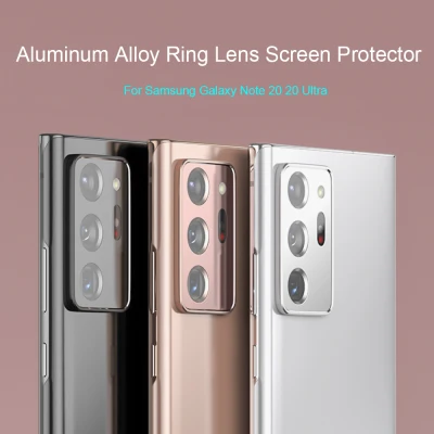 FCOCA Anti-fingerprint Protection Scratch-proof Bumper Metal Camera Cover Lens Screen Protector Protective Aluminum Alloy Ring