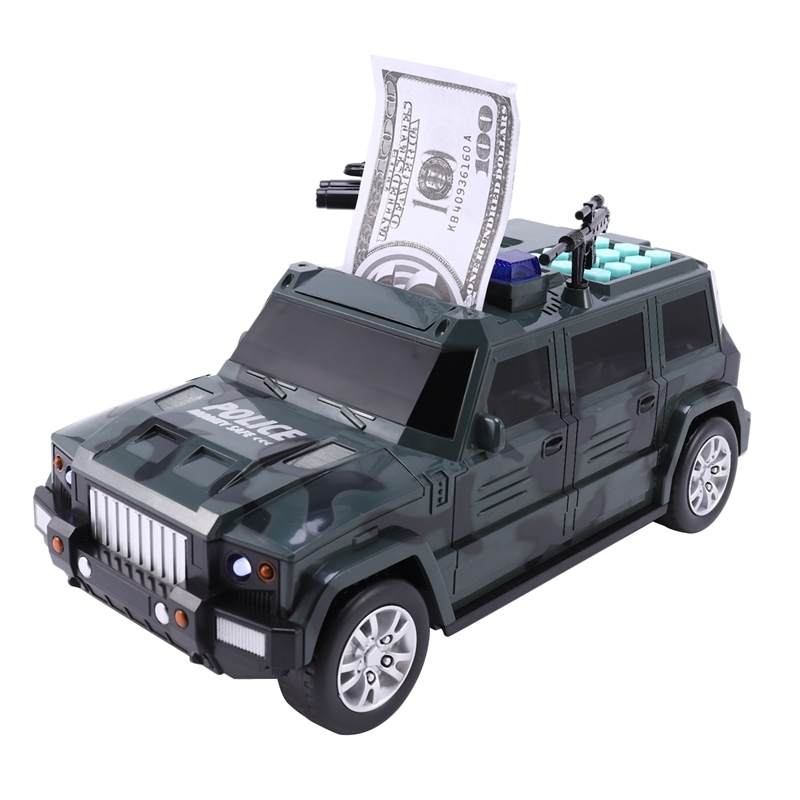 Moneybox Paper Money Box Kids Big Safe Saving Coin Box Large Music Toy Music Password Cash Truck Car Piggy Bank