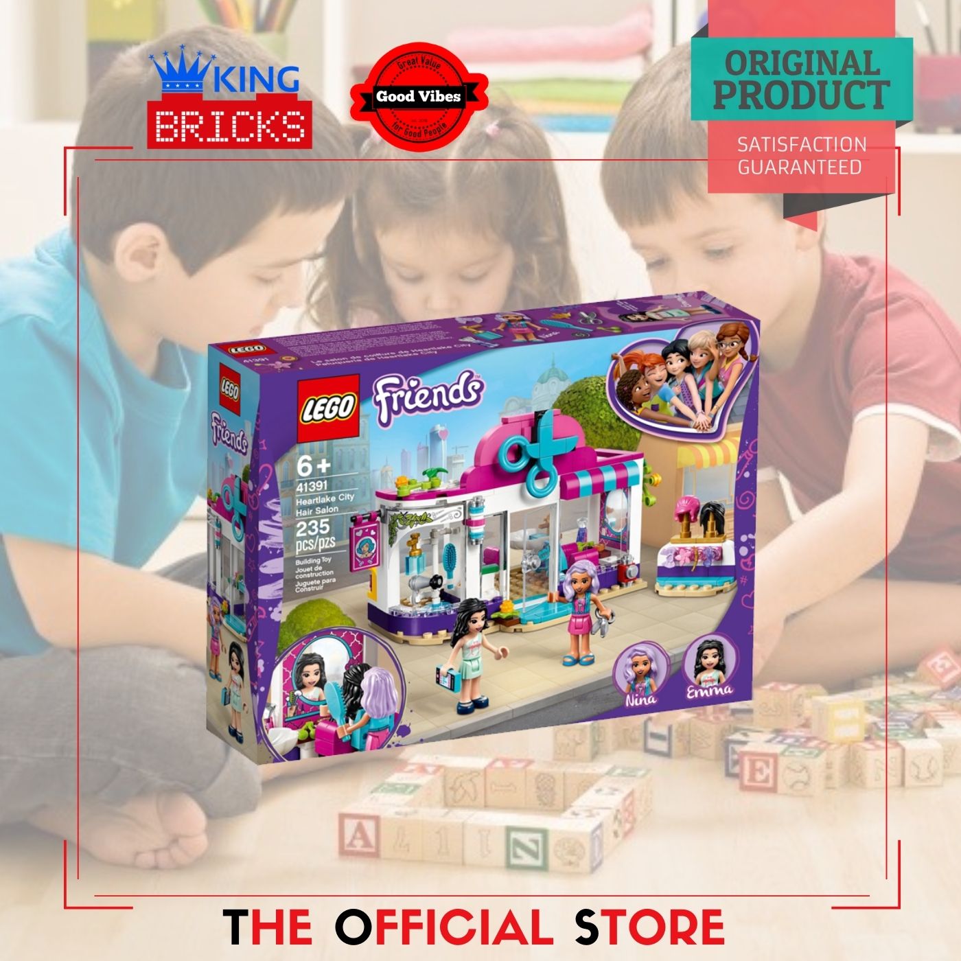 LEGO Original FRIENDS 41391 Heartlake City Hair Salon Mainan