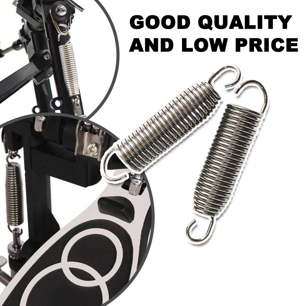 4 Pieces Bass Drum Pedal Hammer Mallet Springs Silver Quick Response Drum Pedal Spring Drum Pedal Mallet Parts