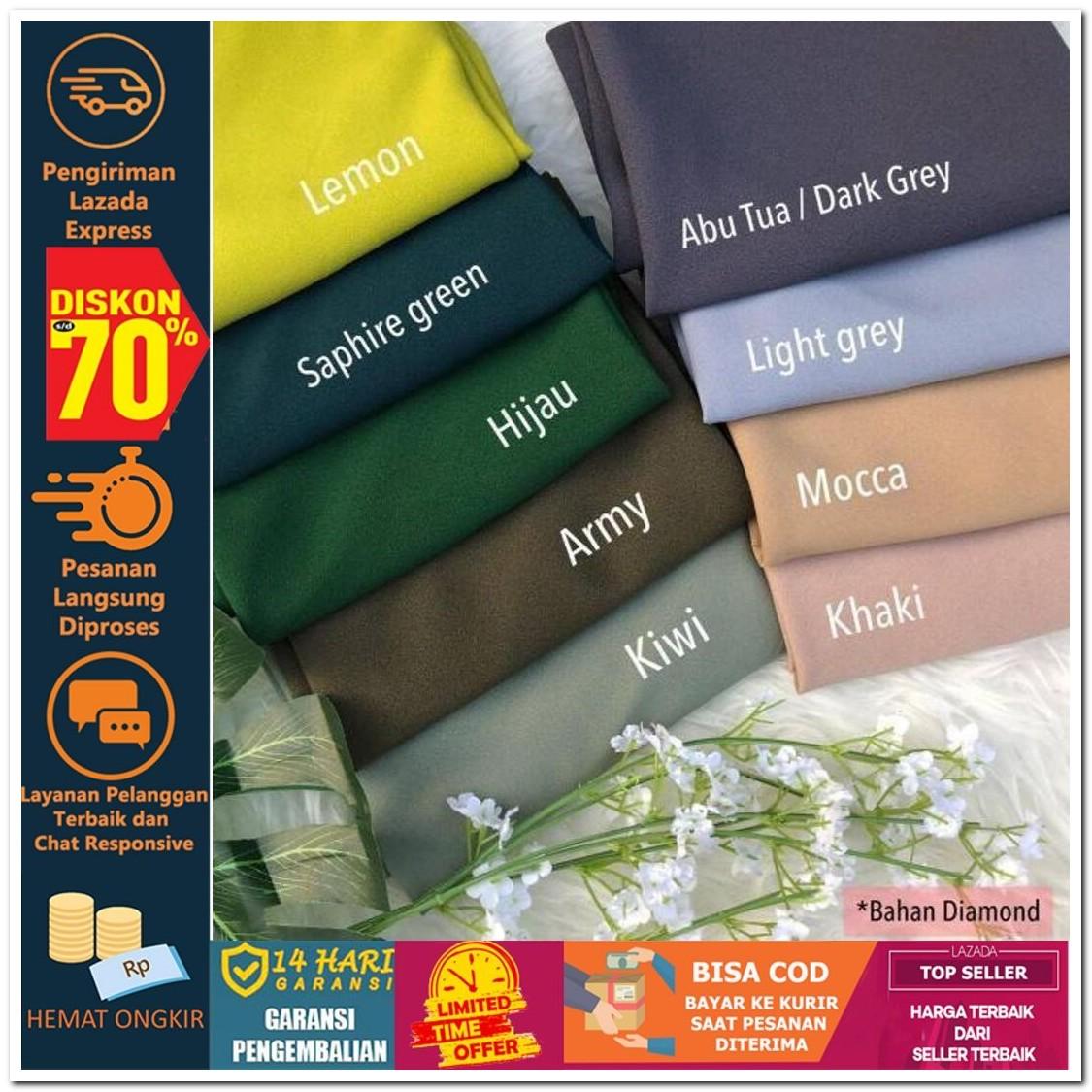 Totally Great Shop Pashmina Diamond uk. 150 x 74 cm Hijab Jilbab Segi Empat Square Pashmina Kerudung Khimar Pesta Kondangan Nikahan Simple Pet Instan Instant Bergo Kekinian Trendy