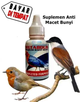 Vitamin Obat Burung Macet Bunyi Jadi Gacor Metabolis Ukuran 30ml