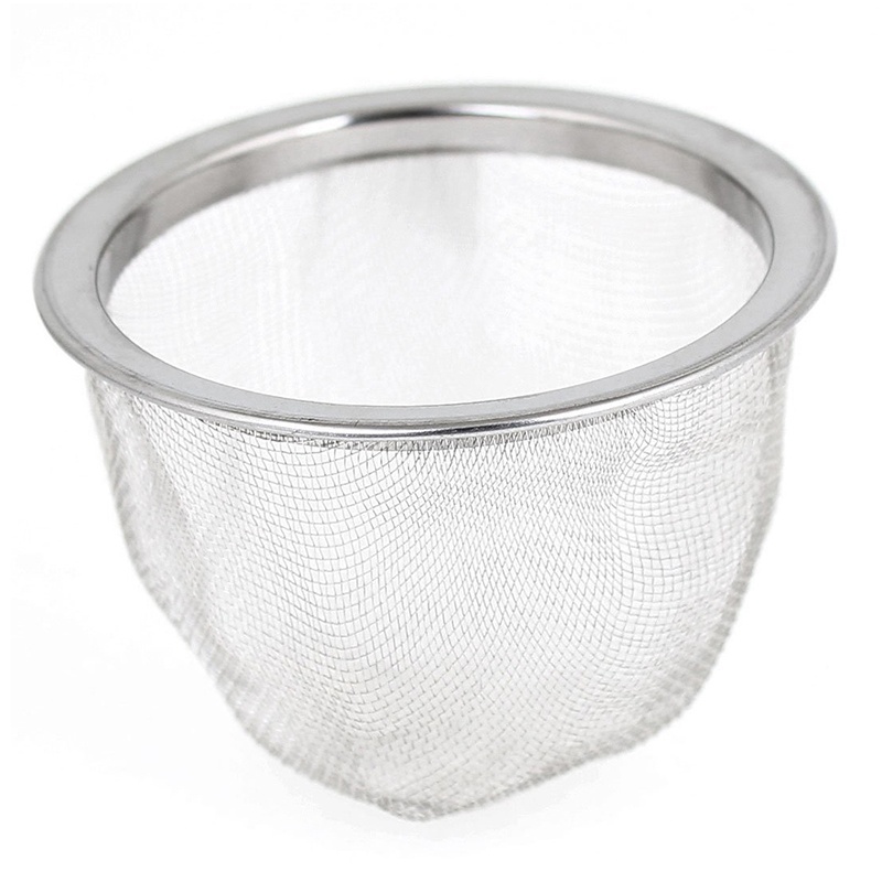 63mm Silver Tone Stainless Steel Wire Mesh Tea Leaves Spice Strainer Basket