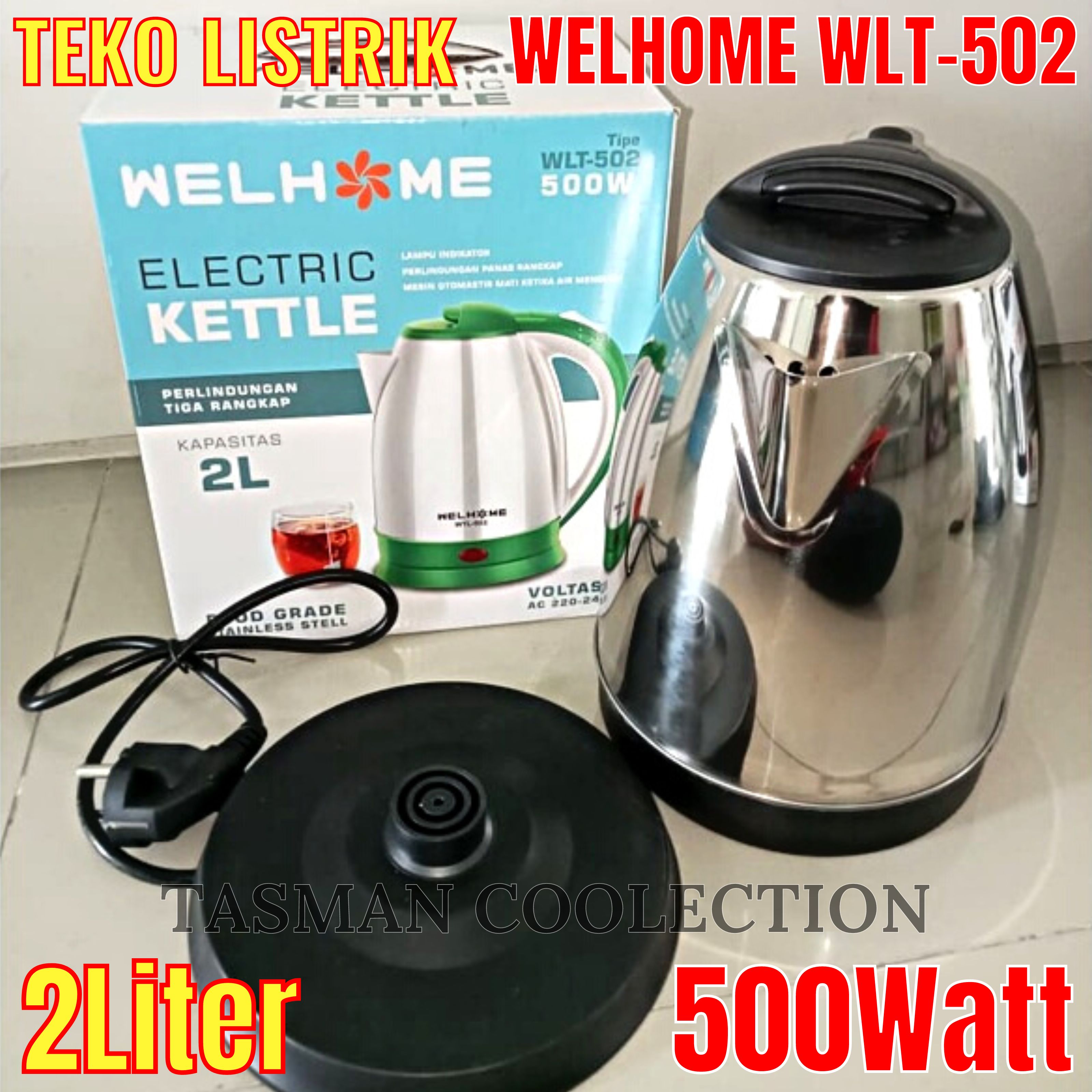 Wellhome Wlt Teko Listrik Liter Packing Bubble Wrap Pemanas Air Kettle Listrik Ceret