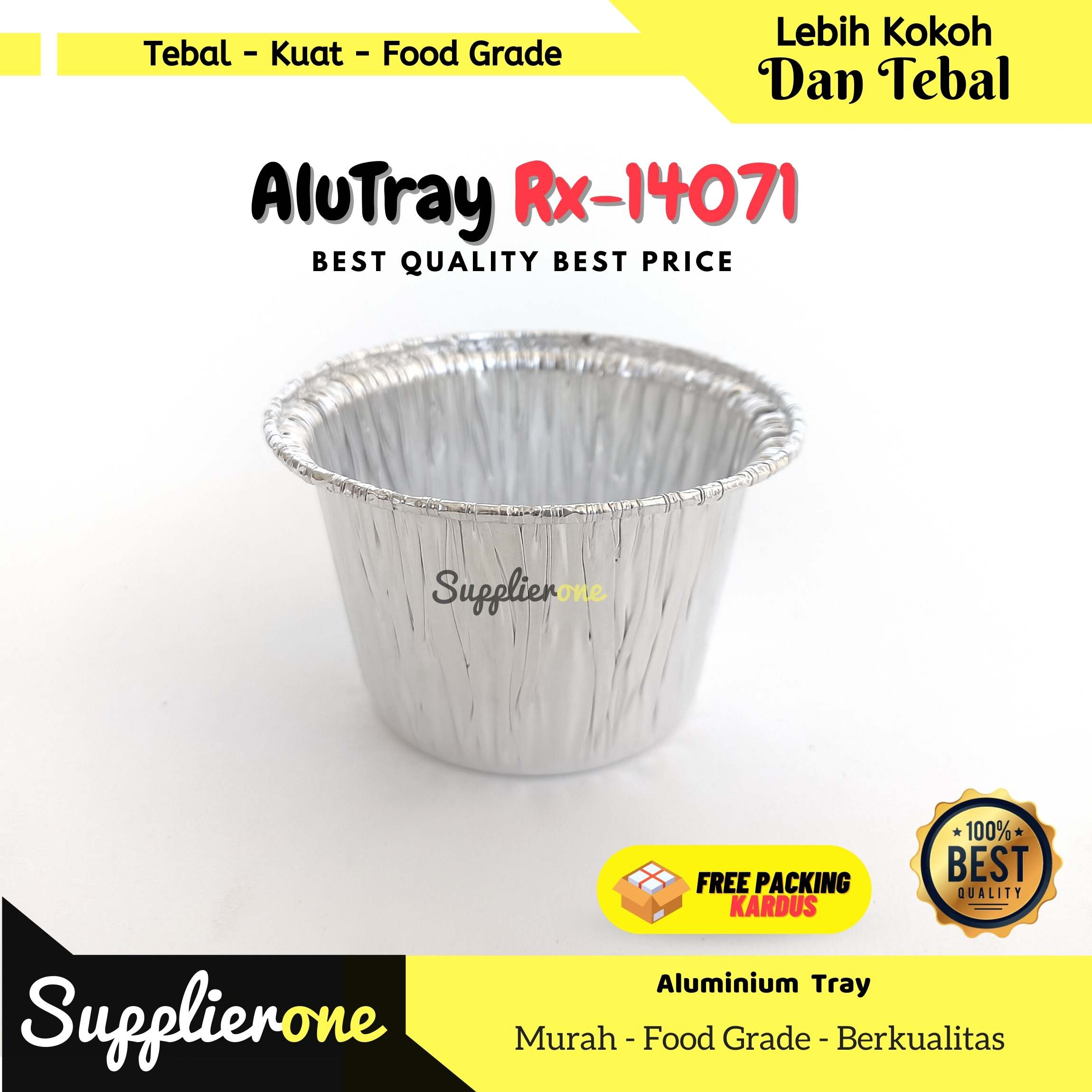 Alu Tray Rx-14071 25Pcs / Alumunium Tray / Alumunium Cup / Muffin ...