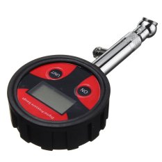 0-200psi Universal LCD Digital Dial Alat Pengukur Tekanan Udara Ban Tester Kit Set untuk Review Mobil Otomatis Motor Sepeda Hitam- INTL