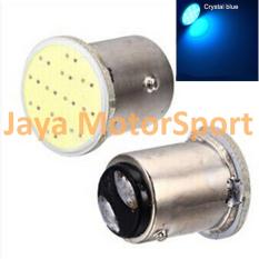 1 Pair / 2 biji Lampu LED Rem Mobil / Motor S25 1157 / BAY15D COB 12 SMD Ice Blue