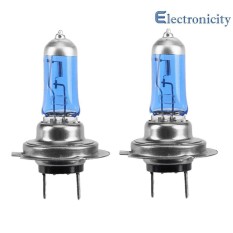 1 Pair DC 12 V H7 100 W 5000 K Ultra Putih Mobil Otomatis Lampu Halogen Lampu - Internasional