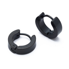 1 Pasang Unik Keren Pria Stainless Steel Ring Tindik Anting-anting Perhiasan Telinga