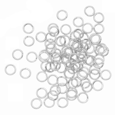 100 Pcs 4mm Open Jump Rings 21-Gauge DISEDUH SENDIRI Perhiasan-Intl