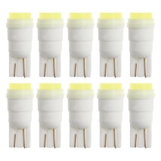 10pcs White T10 W5W Ceramic LED Light Width License Plate Reading Map Light (White) - intl
