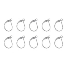 10 Pcs/set Anting Anti Karat Kait Telinga Klip Aksesoris Perhiasan (D Bentuk)-Internasional