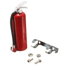 1/10 Aksesoris Skala Pemadam Kebakaran Merah dengan Logam Dudukan Penahan/Hardware-Internasional