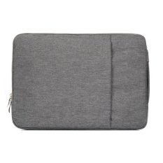 11,6 Inci Universal Fashion Lembut Laptop Denim Casing Portable Notebook Laptop Case Kantong Resleting For Mac Book Air, lenovo And Laptop Lainnya, Ukuran: 32.2X21.8X2 Cm (abu-abu)