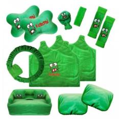 12 in 1 Aksesoris Mobil Bantal Mobil Boneka Keropi Keroppi Sarung Jok Seat Belt Tempat Tissue Kepala Leher Sabuk Pengaman Asesoris Mobil Avanza Xpander Calya Innova Gran Max Pick Up Brio Satya Sigra Xenia Rush Carry Ertiga HR-V Ayla Terios Agya Ignis Mobi