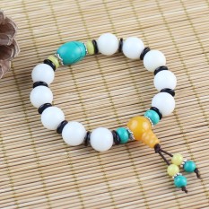 12 Mm Asli Butik Alami Putih Bodhi Akar Manik-manik Budha