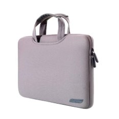 13.3 Inch Portable Udara Permeabel Handheld Lengan Casing untuk Mac Book Air/Pro, Lenovo dan Laptop Lain, Ukuran: 34X25.5x2.5 Cm (abu-abu)-Intl