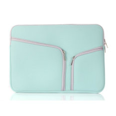 39.12 cm Desain Busana Multifungsi Kasus Laptop Bag Untuk Apple Macbook15.4 (Hijau)