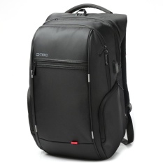 17.3 Inch Laptop Backpack dengan USB Port, DTBG Nylon Tahan Air Work Laptop Rucksack College Shoulder Back Pack Tas Hiking Knapsack untuk 17-17.3 Inches Laptop Notebook Komputer, Hitam-Intl