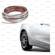 18mm 5 Meter - Chrome List Karet Moulding Pelindung Lis Crome Penahan Bodi Kap Mesin Bumper Bemper Guard Mobil Motor Anti Lecet Avanza Agya Calya Innova Fortuner Calya Daihatsu Ayla Sigra Xenia Gran Max Ertiga Ignis Br-V Mobilio Brio Satya HR-V Pajero