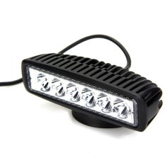 18 W Banjir LED Work Light Bar Lampu Mengemudi Kabut Offroad SUV 4Wd Mobil Truk (Putih)