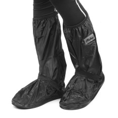 1Pair Waterproof Shoes Cover Non-Slip Reflective Work Cycling Outdoors Rain Boot Shoes Covers Black Rainshoes Cover Black L - intl