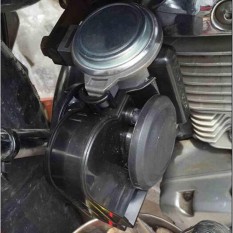 1 PC Tahan Lama 12 V Ganda Nada Terompet Whistle Super Loud Alarm Tanduk Udara Listrik Kompresor Mobil Truk Kereta Tinggi Frekuensi-Intl