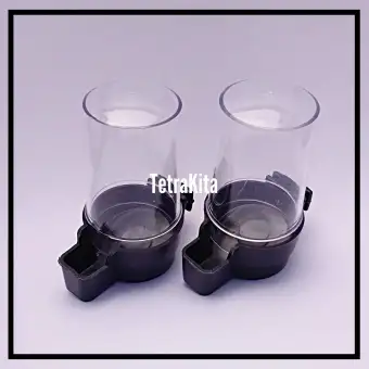 1set Tempat Pakan Minum Dispenser/Tabung untuk Lovebird/Kenari TetraKita @bayudhirga