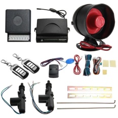 2 Pintu Remote Keyless Entry Central Kunci Mengunci Kit dan Car Alarm-Intl