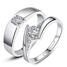 2 Pcs Disesuaikan Cincin Pasangan Cincin Jewellry 925 Perak Adjustable Pecinta Kucing Indonesia Ngumpul Di Sini Cincin E007