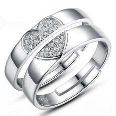 2 Pcs Disesuaikan Cincin Pasangan Cincin Jewellry 925 Perak Adjustable Pecinta Kucing Indonesia Ngumpul Di Sini Cincin E026
