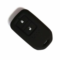 2 PCS Honda HRV BRV Jazz CRV 2014-2018 Keyless Remote Silicone Car Key FULL Cover Casing (BLACK) - intl