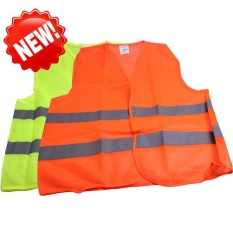 2 Kantong Green Mesh Vest dengan Reflective Strips untuk Bandara Rescue Lalu Lintas-Intl