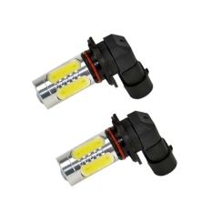 2X7.5 W Lensa Buid-In Chip Putih Q5 HB3/9005 Lampu Kabut LED Lampu Bohlam (Hitam + Silver) -Intl