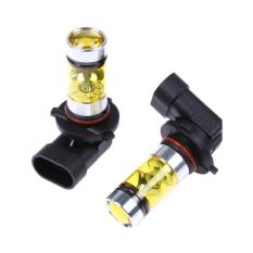 2 x lampu kabut mobil tajam 2828 20 LED 100 watt 9005 9006 cahaya emas lampu kabut - Internasional