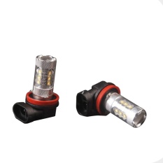 2 X Crisp Super Bright HID Putih 6000 K H11 DRL Lampu Kabut LED 80 WProjection-Intl