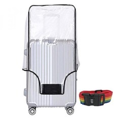 20 24 28 30 Inch Pelindung Penutup Bagasi Tas PVC Plastik Bening Koper Cover Pelindung Travel Luggage Lengan Protector untuk Membawa Koper Rolling Koper Beroda-Intl