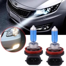 2017 H8 12 V 35 W Super Putih Bohlam Halogen Kabut Kabut Lampu untuk Mobil Bekas Universal-Intl
