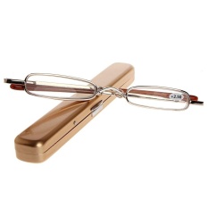 +2.5 1PC Mini Portable Metal Full Frame Reading Glasses Eyeglasses - intl