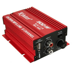 2 Pcs 500 W 12 V Mini Stereo Penguat Hi-fi Penguat Audio untuk Mobil Bekas Sepeda Motor Otomotif Radio MP3