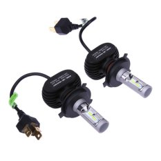 2 Pcs Mobil LED Lampu Depan H4 50 W-Intl