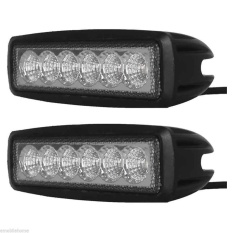 2 Pcs DY1918 10-30 V 18 W Mobil Lampu Banjir LED 1800LM 6000 K Lampu Utama Lampu Kerja-Intl