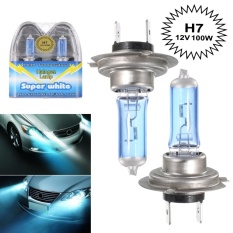 2pcs H7 100W White Light Super Bright Auto Front Headlight Car HOD Xenon Halogen Lamp Fog Bulb